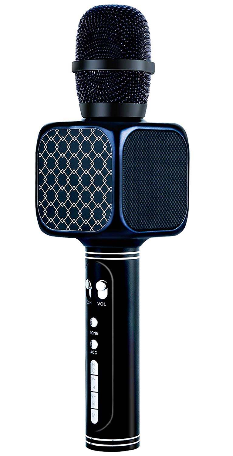 Picture of Bluetooth Karaoke Microphone Wireless Professional Speaker Handheld Microphone (Black)