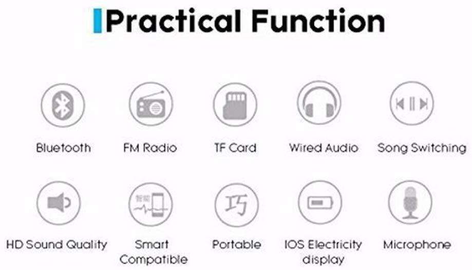 Picture of Wireless, Bluetooth, Fold-able, P47 Headphones Noise Canceling MP3/MP4/FM Player with SD Card Slot for Easy Travel - Headphone - Headphone 