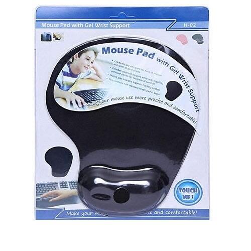 Picture of Mouse Pad Wrist Rest Ergonomic Comfort Wrist Gel Rest Support Mat - Reduce Strain And Discomfort With Ergonomic Wrist Support (Black)