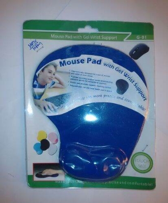 Picture of Mouse Pad Wrist Rest Ergonomic Comfort Wrist Gel Rest Support Mat - Reduce Strain And Discomfort With Ergonomic Wrist Support (Black)
