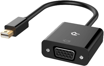 Picture of Mini Display Port(DP) to VGA Adapter or Converter 1080p -Black (Black)