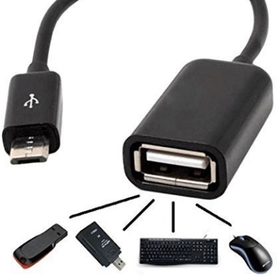 Picture of Android OTG Cable, Female USB to Micro USB  - Black (Black)
