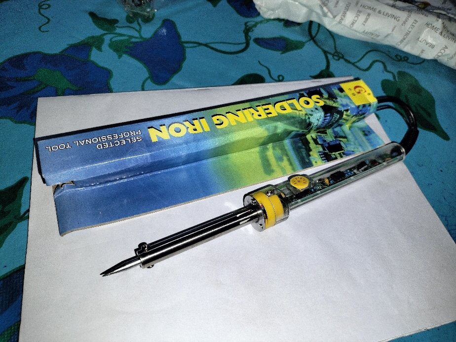 Picture of Adjustable constant temperature Lead-free Internal heating electric soldering iron (White)