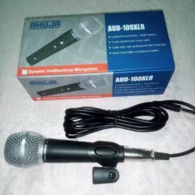 Picture of Ahuja Wired Microphone AUD 100XLR With Wired (Black)