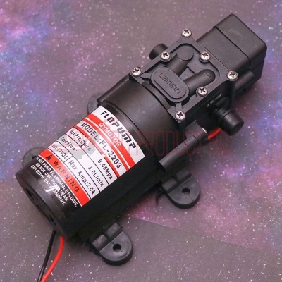 Picture of Water Pump DC 12 Volt to 24 Volt 100 Watt 80 psi High Pressure Water Pump For Bike or Car Wash & Garden (Black)