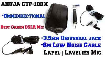 Picture of Ahuja CTP-10DX Microphone With Wired- Black (Black)