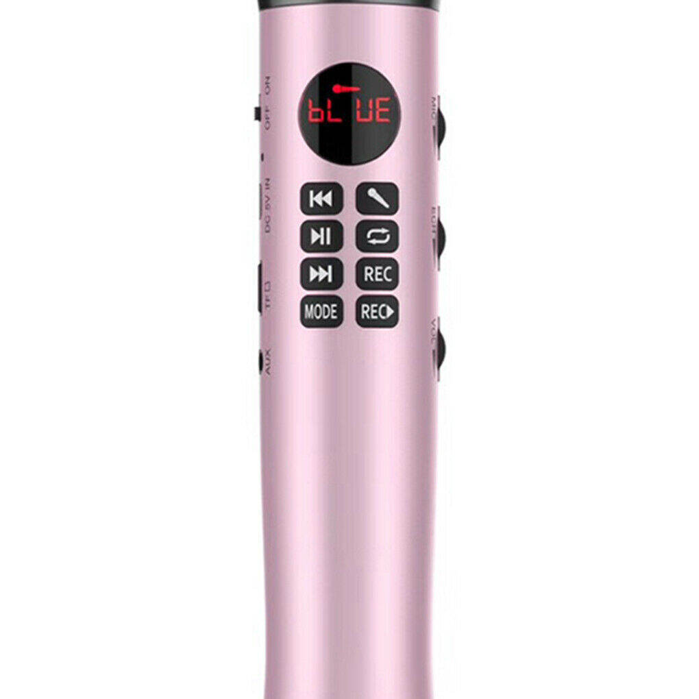 Picture of Bluetooth Handheld KTV Microphone L598 KTV Wireless Music Speaker Player, Brand MS-L598 Wireless Handheld Microphone (Rose Red)
