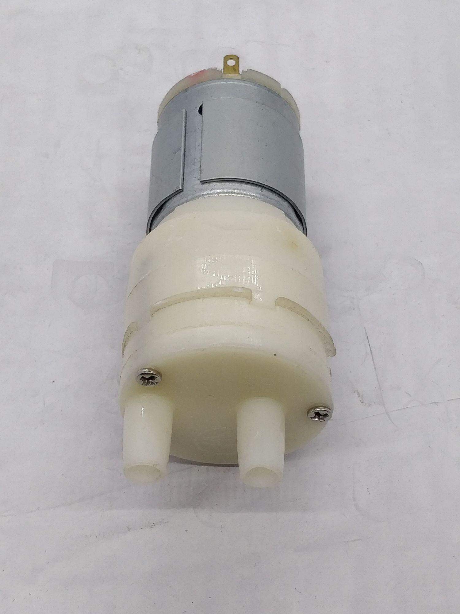 Picture of Compact Silent Mini Air Pump Motor for DIY Tools - High-Quality Hand Tool Accessory in Silver (White)