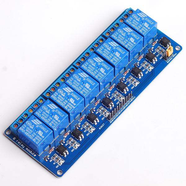 Picture of 8 channel Relay Module DC  5V For Arduino (Blue)