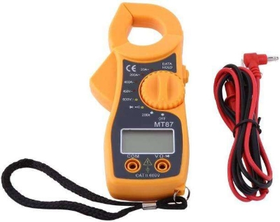 Picture of Open World MT87 Mini Clamp Type 1999 LCD Digital Multimeter AC/DC Voltage AC Amp Meter (Yellow)