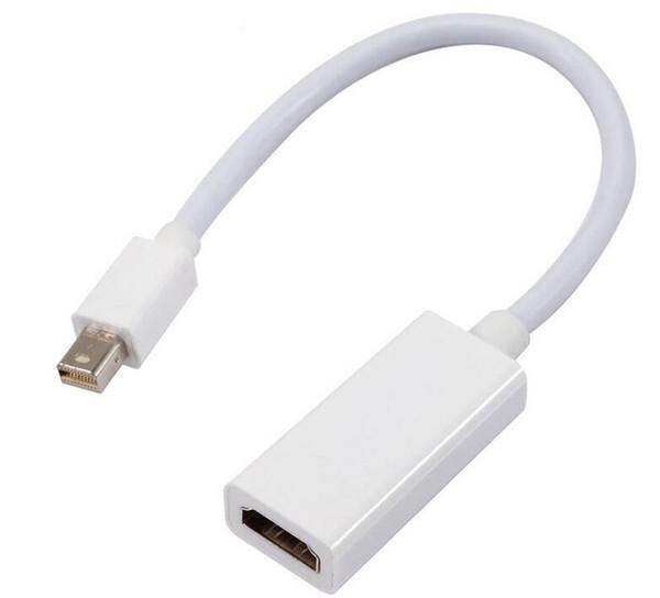 Picture of Mini Display Port To HDMI Adapter Cable Male To Female Mini DP Converter (White)