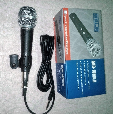 Picture of Ahuja AUD 100XLR Wired Microphone (Black)