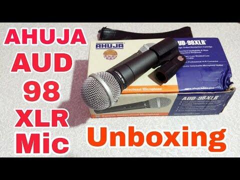 Picture of Ahuja India & China Microphone ///AUD-98XLR/// - Dynamic Corded Unidirectional Microphone, 3-Pin Professional XLR Connector (China)