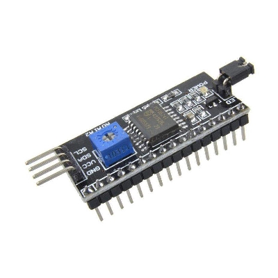 Picture of I2C interface LCD Module, Interface LCD1602 2004 LCD Adapter Plate (Black)