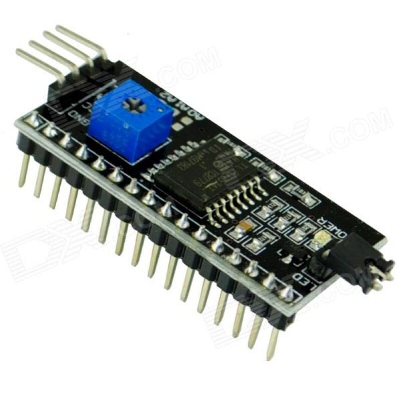 Picture of I2C interface LCD Module, Interface LCD1602 2004 LCD Adapter Plate (Black)