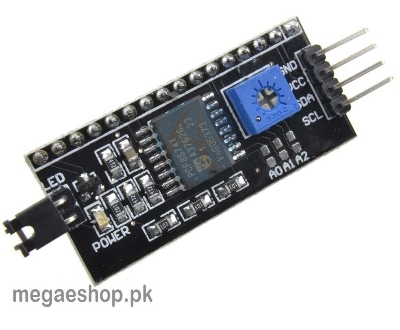 Picture of I2C interface LCD Module, Interface LCD1602 2004 LCD Adapter Plate (Black)