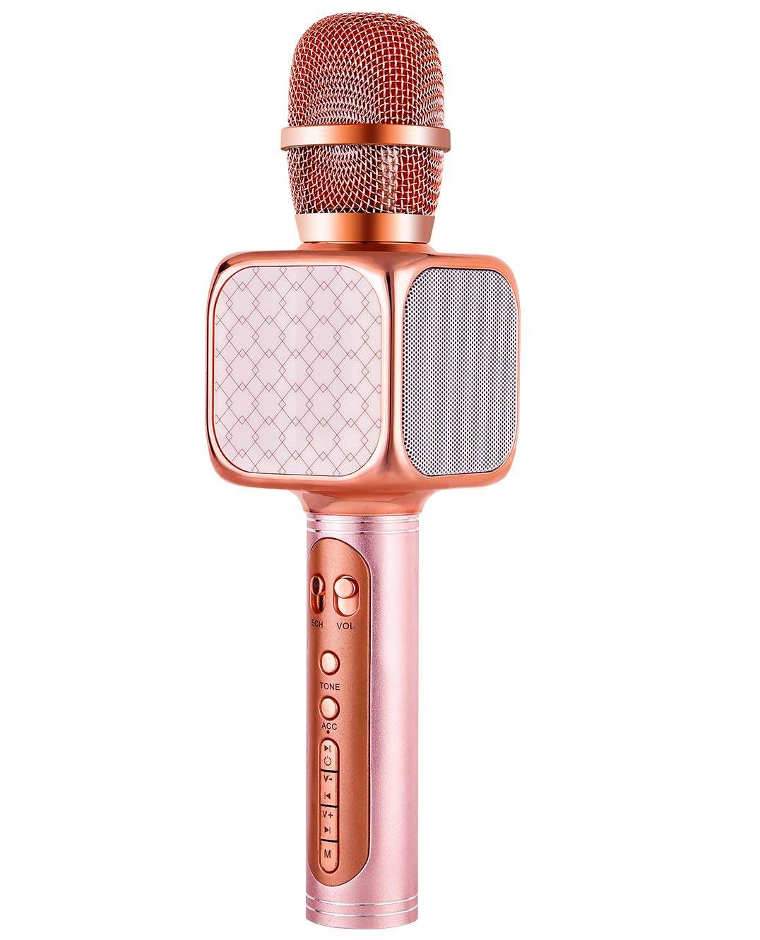 Picture of Wireless Bluetooth Microphone Speaker Karaoke USB KTV Mobile Player MIC Speaker Recording Gold (Gold)