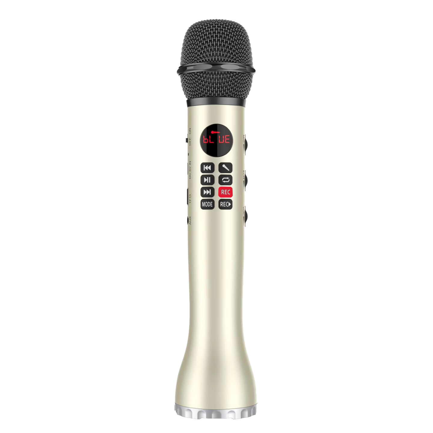 Picture of Wireless Karaoke Microphone Handheld Bluetooth Speaker Karaoke L - 598 Bluetooth Microphone Portable Speaker (Brown)