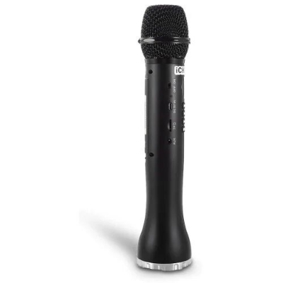 Picture of Wireless Karaoke Microphone Handheld Bluetooth Speaker Karaoke L - 598 Bluetooth Microphone Portable Speaker (Black)
