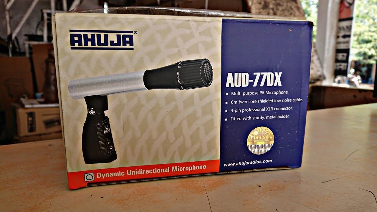 Picture of AHUJA AUD-77DX Unidirectional Dynamic Microphone (Silver)