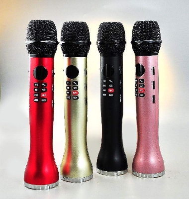 Picture of 3 in 1 Wireless Karaoke Microphone Handheld Bluetooth Speaker Singing Recordng Microphone High Volume Long Battery Life (Multicolor)