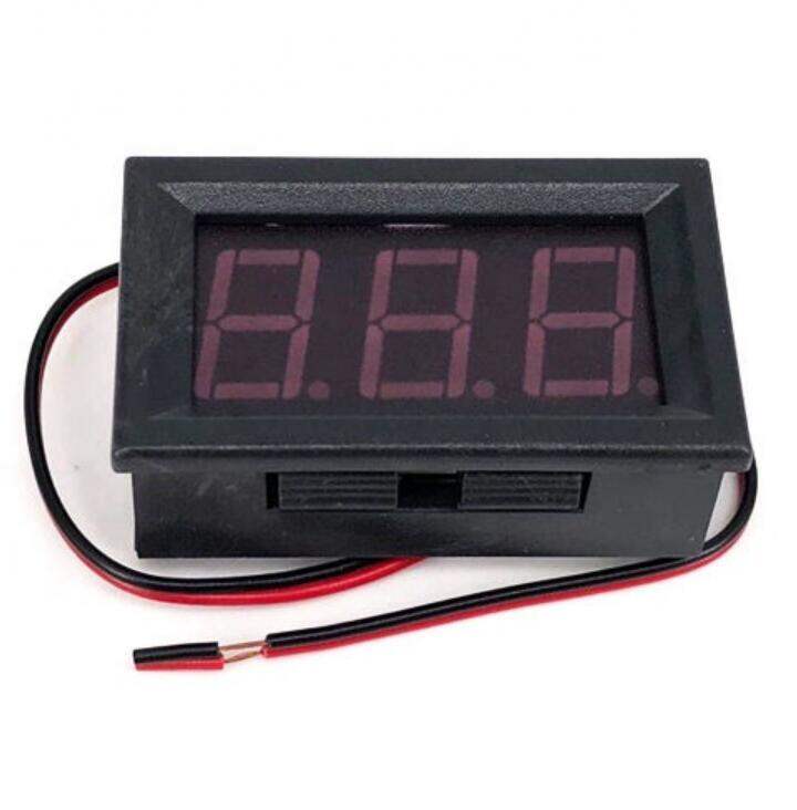 Picture of Digital DC Voltage Meter Voltmeter 4.5-120V red blue green LED (Black)