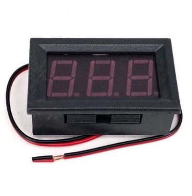 Picture of Digital DC Voltage Meter Voltmeter 4.5-120V red blue green LED (Black)
