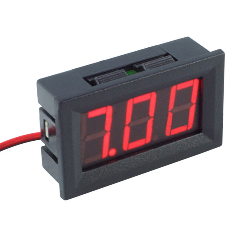 Picture of Digital DC Voltage Meter Voltmeter 4.5-120V red blue green LED (Black)