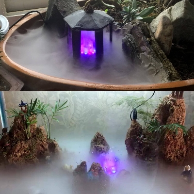 Picture of CNZ Mist Maker Fogger Replacement Mister with 12 LED Lights (Mist Fogger with LED Light) (0.2)