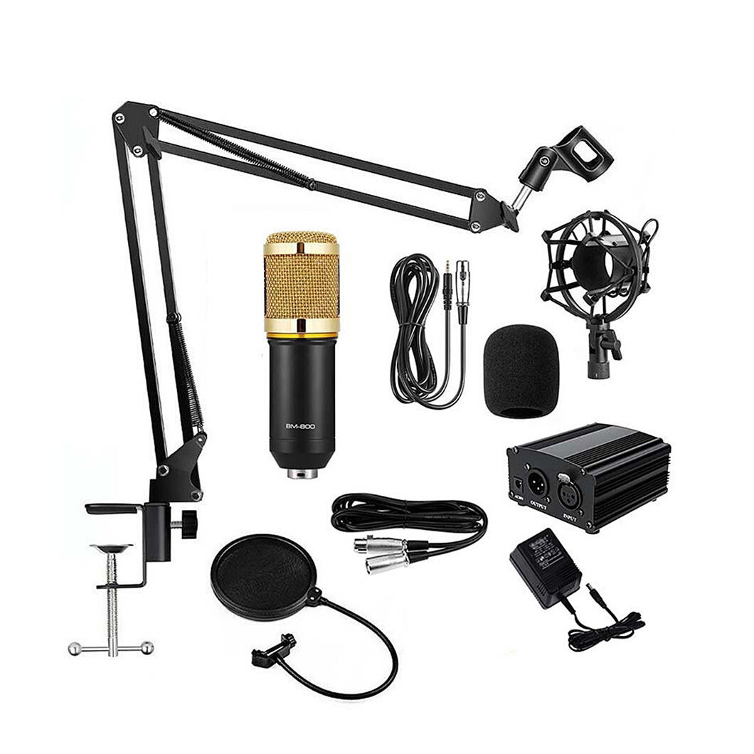 Picture of BM 800 condenser microphone studio package for facebook youtube etc. - Emphasizing Value (Bm800, Phantom)