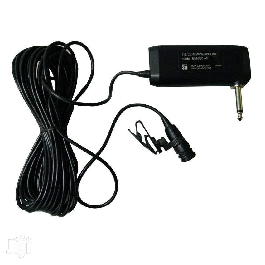 Picture of TOA ZM-360 Tie Clip Microphone 12Feet wire (Black)