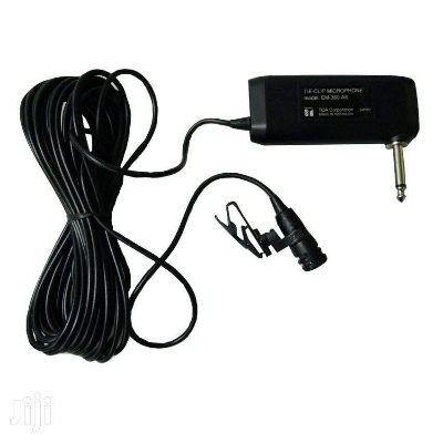 Picture of TOA ZM-360 Tie Clip Microphone 12Feet wire (Black)