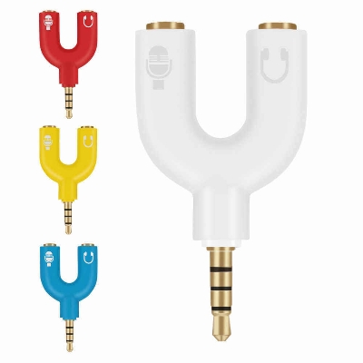 Picture of 3.5mm Stereo Male to Dual Female Adapter (Multicolor)