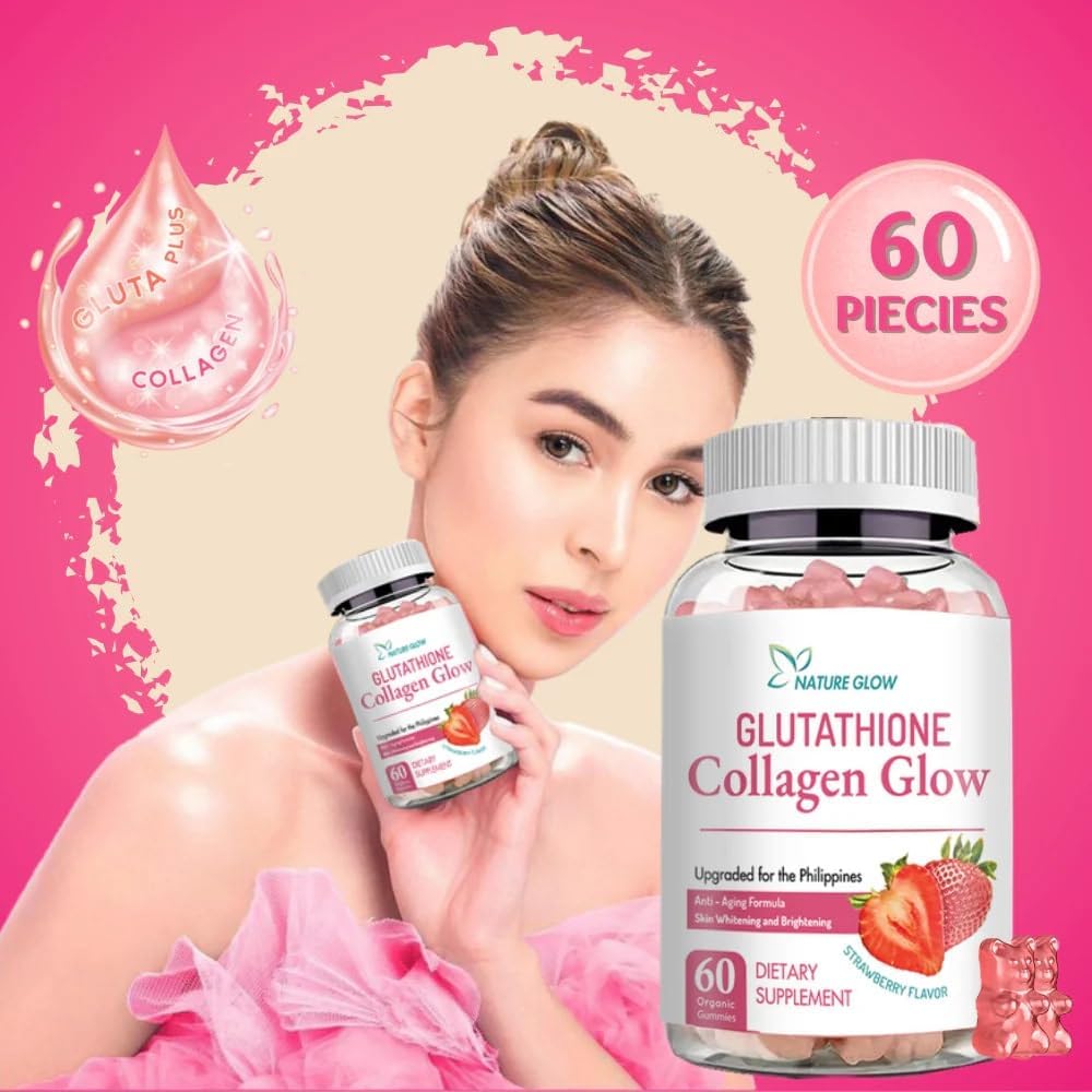 Picture of Nature Glow Glutathione Collagen Glow 60pcs Organic Chewable Gummies