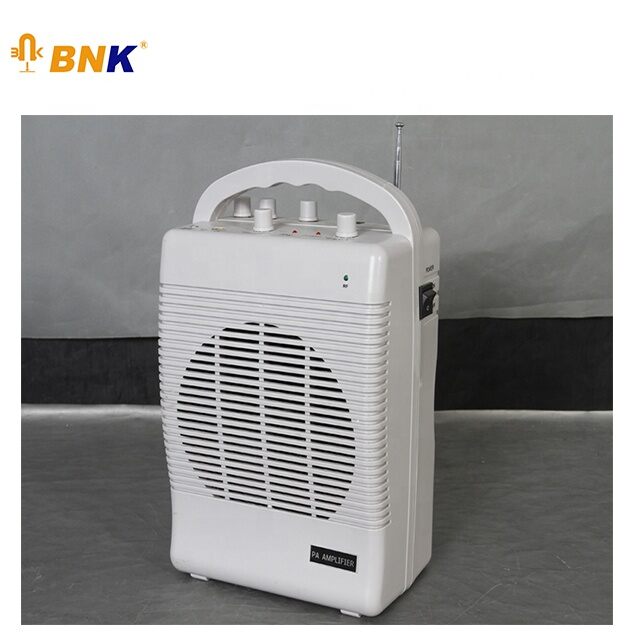 Picture of BNK-209 Rechargeable Portable Wireless P.A Microphone With Bluetooth + Handheld/Lapel Wireless Microphone (White)