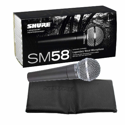 Picture of Super Cardioid Dynamic Microphone Shure SM 58 Dynamic Vocal Microphone (Black)