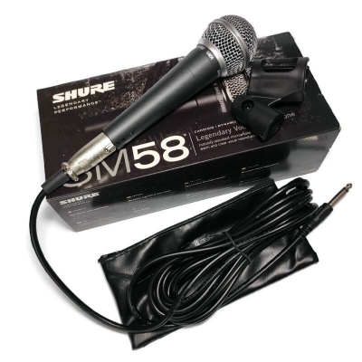 Picture of Super Cardioid Dynamic Microphone Shure SM 58 Dynamic Vocal Microphone (Black)