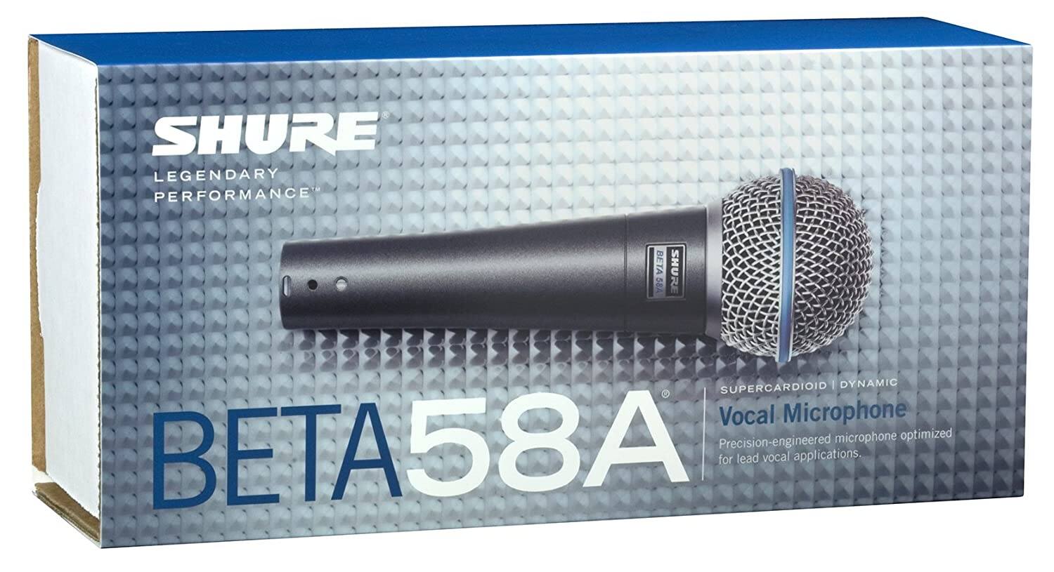 Picture of Shure BETA 58A Super cardioid Professional Dynamic Microphone (original)