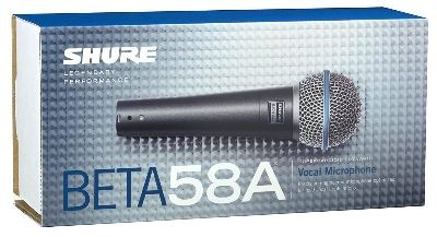 Picture of Shure BETA 58A Super cardioid Professional Dynamic Microphone (original)