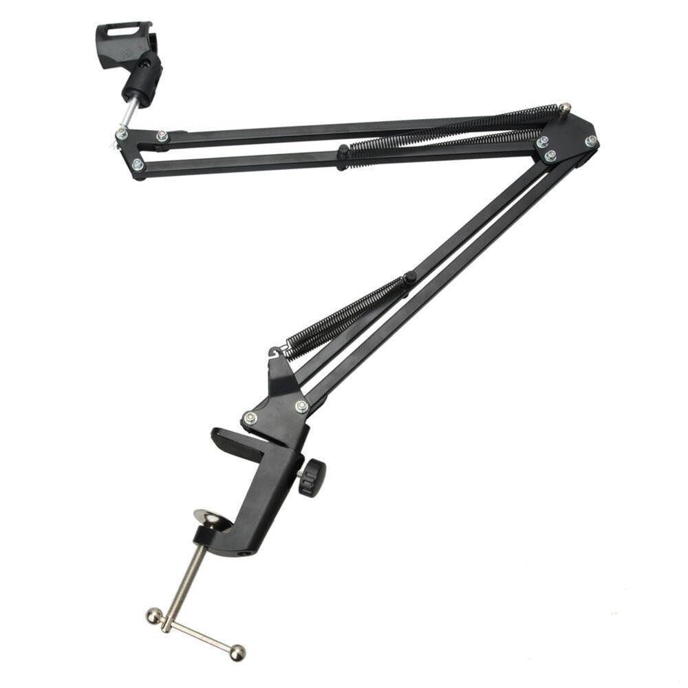 Picture of Professional Recordng Microphone Stand high quality steel frame, ABS plastic clip Mic holder Black (Black)