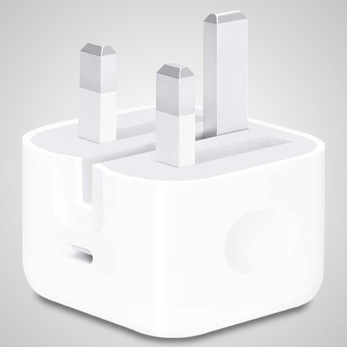 Picture of i-Phone 12Pro Max 20W USB-C Power Adapter With USB-C to Lighting Cable (3 Pin) 1m (White,Apple)