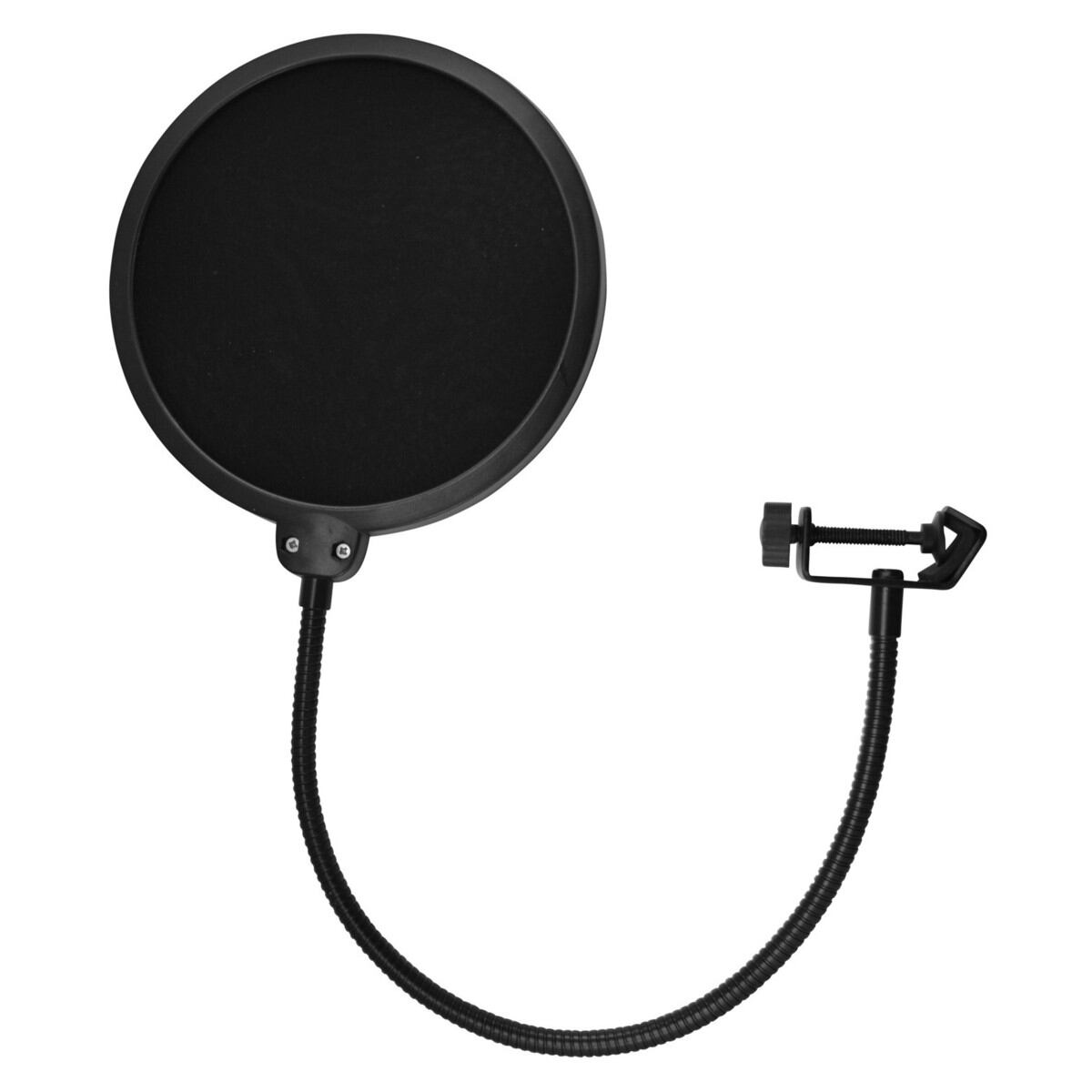 Picture of Studio Microphone Wind Pop Filter Shield with Stand Clip for Recording Vocals (Black) 
