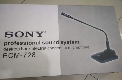 Picture of Conference Microphone SONY ECM 728 Gooseneck Condenser Meeting  Microphone (Black)
