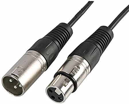 Picture of XLR Male To XLR Female Cable For Microphone (1.5M) Chocolate Color (Black)