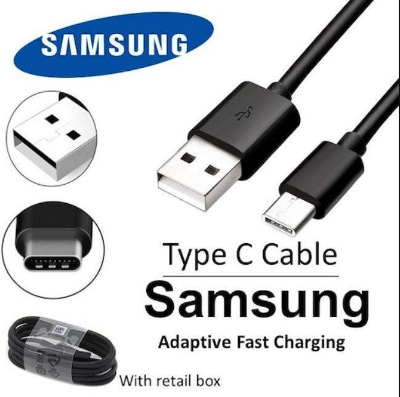 Picture of Mobile Charger Cable Data cable USB to Type-C - 1.5Mitter (Samsung Type C 1.5M Cable)