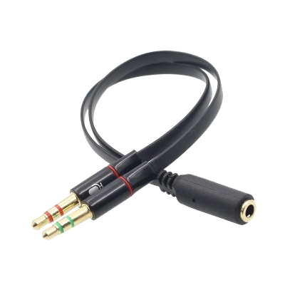 Picture of Converter, OTG, Splitter, 3.5mm, 5.5mm, Type-C, Type Micro USB, AUX Cable - Cable Protector (3.5mm Headset Splitter Cable)