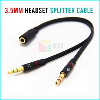 Picture of Converter, OTG, Splitter, 3.5mm, 5.5mm, Type-C, Type Micro USB, AUX Cable - Cable Protector (3.5mm Headset Splitter Cable)