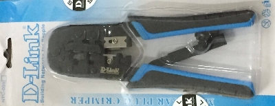 Picture of Crimping Pliers D-LINK Modular Network Crimping Tool - RJ45/RJ12/RJ11 - Cutter /S tripper (Multicolor)