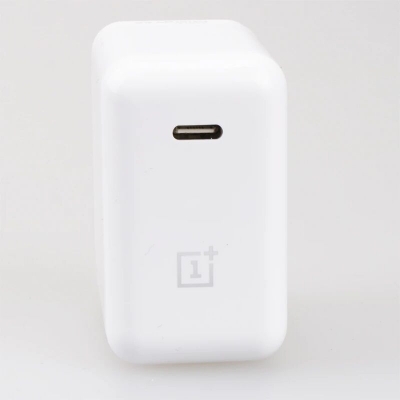 Picture of OnePlus 65W USB-C Warp Charge Wall Charger with USB-C to USB-C Cable for 9/9 Pro/9R/8T/6A/1M - High-Speed Charging Accessory (White,OnePlus)