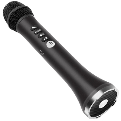 Picture of Wireless Bluetooth Karaoke Microphone L-698: Sing Along Anywhere with Built-In Speaker & FM Radio - Unleash Your Inner Performer (Black)